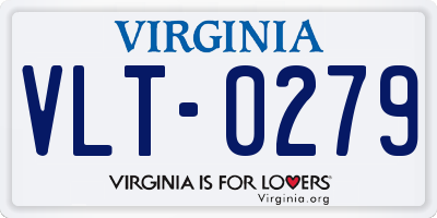 VA license plate VLT0279