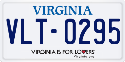 VA license plate VLT0295