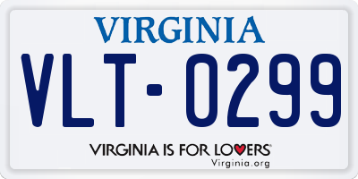 VA license plate VLT0299
