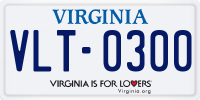 VA license plate VLT0300