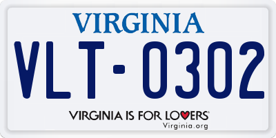 VA license plate VLT0302