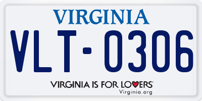 VA license plate VLT0306