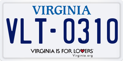 VA license plate VLT0310