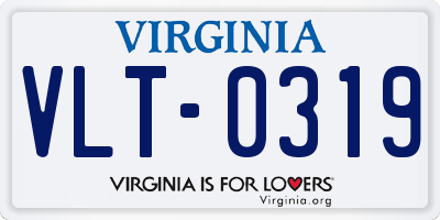 VA license plate VLT0319