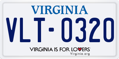 VA license plate VLT0320