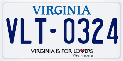 VA license plate VLT0324