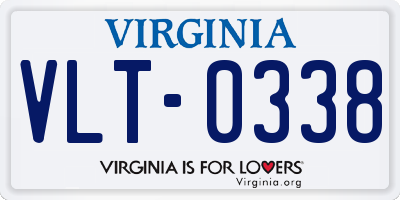 VA license plate VLT0338