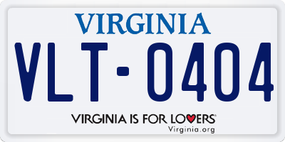 VA license plate VLT0404