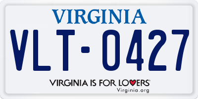 VA license plate VLT0427