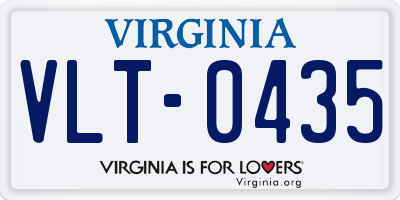 VA license plate VLT0435