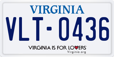 VA license plate VLT0436