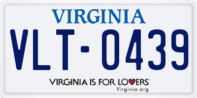 VA license plate VLT0439