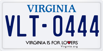 VA license plate VLT0444