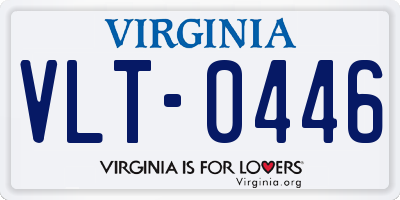 VA license plate VLT0446