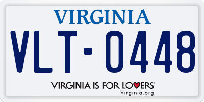 VA license plate VLT0448
