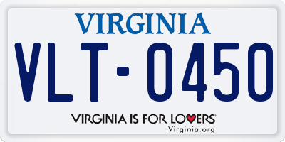 VA license plate VLT0450