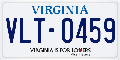 VA license plate VLT0459