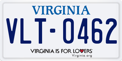 VA license plate VLT0462