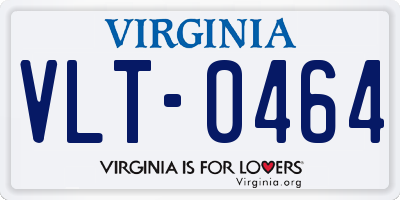 VA license plate VLT0464