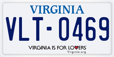 VA license plate VLT0469