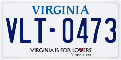 VA license plate VLT0473
