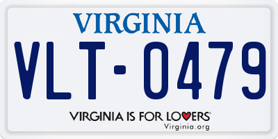 VA license plate VLT0479