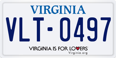 VA license plate VLT0497
