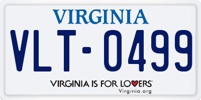 VA license plate VLT0499