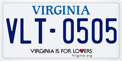 VA license plate VLT0505