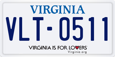 VA license plate VLT0511