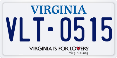 VA license plate VLT0515