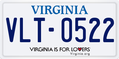 VA license plate VLT0522