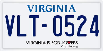 VA license plate VLT0524