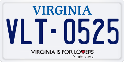 VA license plate VLT0525