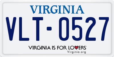 VA license plate VLT0527