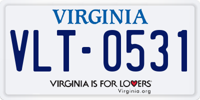 VA license plate VLT0531