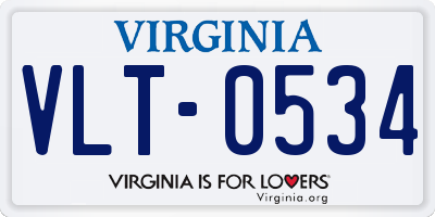 VA license plate VLT0534