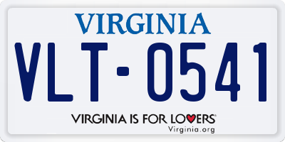 VA license plate VLT0541
