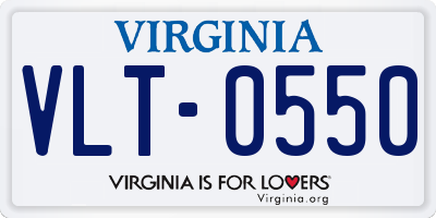 VA license plate VLT0550