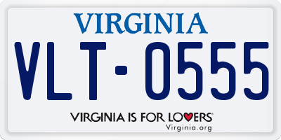 VA license plate VLT0555