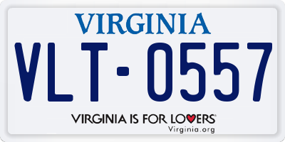 VA license plate VLT0557