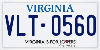 VA license plate VLT0560