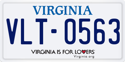 VA license plate VLT0563