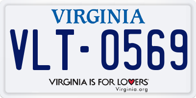 VA license plate VLT0569