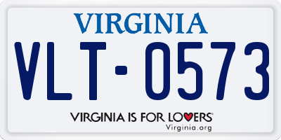 VA license plate VLT0573