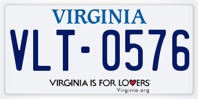 VA license plate VLT0576