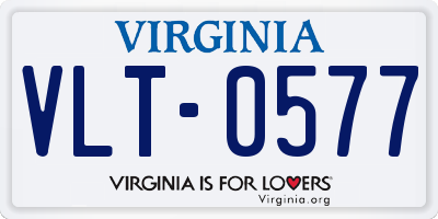 VA license plate VLT0577