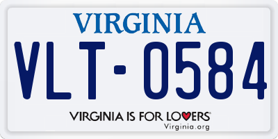 VA license plate VLT0584