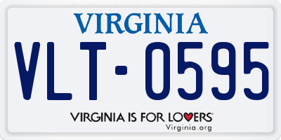 VA license plate VLT0595