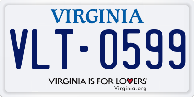 VA license plate VLT0599